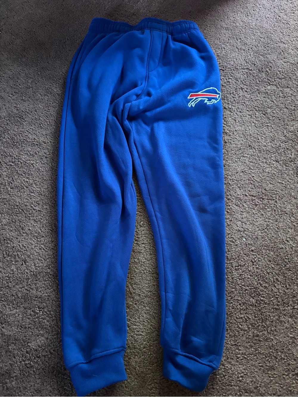 NFL Blue Kids Fleece Joggers with Team Logo
